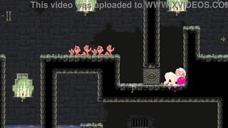 Chubby Naked Girl gets lost in a dungeon & gets double penetrated in Hentai Pixel game (Episode 2) - 5 image
