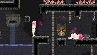 Chubby Naked Girl gets lost in a dungeon & gets double penetrated in Hentai Pixel game (Episode 2) - 7 image