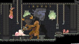 Big-boobed goddess lost in a mythical dungeon: Episode 1 of a Japanese hentai game filled with cum and creampies!