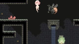 Big-boobed goddess lost in a mythical dungeon: Episode 1 of a Japanese hentai game filled with cum and creampies!
