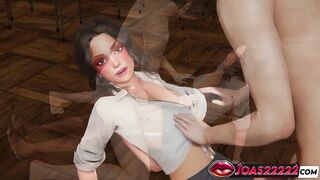 College babe Selena gets spanked raw & fingered until she squirts in intense 3D hentai