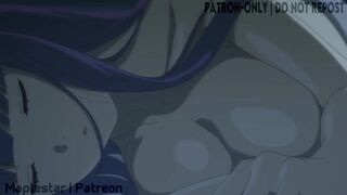Horny couple fucks in perfect POV hentai with big tits and ass kissing