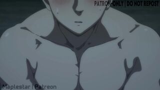 Horny couple fucks in perfect POV hentai with big tits and ass kissing