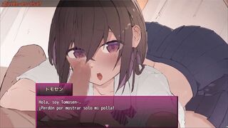 Sexy girlfriend in hentai game gets addicted to sex and blowjobs