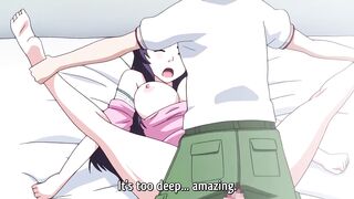 Hot young couple has steamy sex in a romantic English Hentai scene