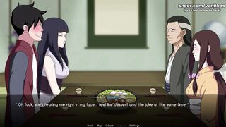Naruto: The Naruto Anime Hentai Game: Steals & Fucks 18yo Step Sister, Hinata, and Her BF in Anal Cre
