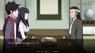 Naruto: The Naruto Anime Hentai Game: Steals & Fucks 18yo Step Sister, Hinata, and Her BF in Anal Cre