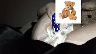 Real life orgasms: YOGURT fetish: Kinky stepparents get messy with dildo & cum in real life!