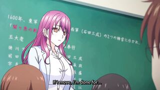 This busty babe from anime helps you with your sexual problems in part 2