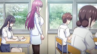 This busty babe from anime helps you with your sexual problems in part 2