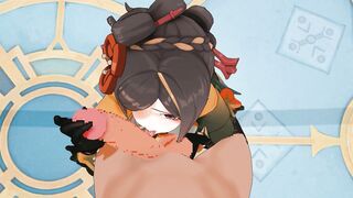 Compilation of Genshin Impact hentai with Chiori in anime
