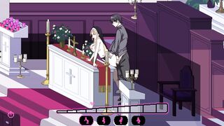 Hot busty nun Loves NTR Secret Sex in church with uncensored hentai action!
