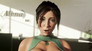 Watch Lara Croft get her giant tits and sexy outfit again and again until she cums! 3D Hentai game with demon girl and big