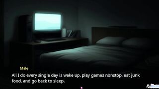 Watch my girlfriend Uzaki suck my hard cock like a popsicle in this steamy anime hentai game!
