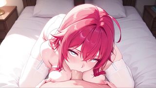 Rias Gremory's busty cosplay sex with her husband in the bedroom - AIs will blow your mind!