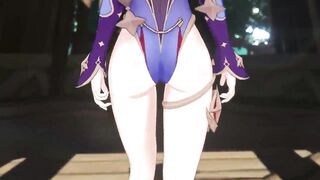 Watch as Mona gets her tight ass drilled by the Hilichurls in this hot interracial hentai game! - 1 image