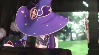 Watch as Mona gets her tight ass drilled by the Hilichurls in this hot interracial hentai game! - 6 image