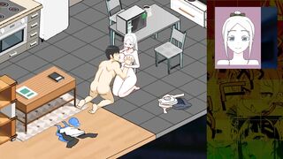 Sexy girlfriend gets her pussy and ass reamed in NTR hentai game