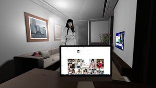 Watch the hottest boss in the office get a huge load in 3D animation! - 1 image