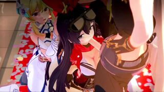 Compilation of Genshin Impact's Genshin Impact Anime - A Hentai Compilation
