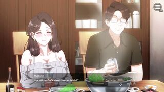 Madrastra's Hentai game ends in a hot creampie for her brokenhearted boyfriend