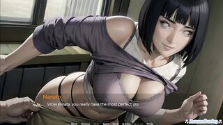 Naruto Hentai Porn Parody Game: Naruto, Sakura, and Hinata in a hardcore Ecchi Dating game! - 1 image