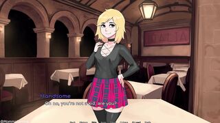 Hazelnut Latte gets her tight pussy pounded by a hot femboy in a rpg-style anime video