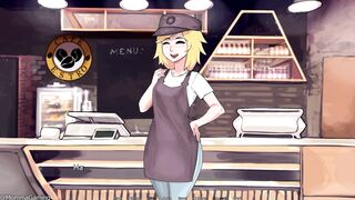Hazelnut Latte's steamy public bathroom romp - A Japanese hentai game with a twist!