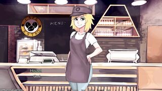 Hazelnut Latte's steamy public bathroom romp - A Japanese hentai game with a twist!