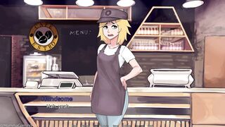 Hazelnut Latte's steamy public bathroom romp - A Japanese hentai game with a twist!