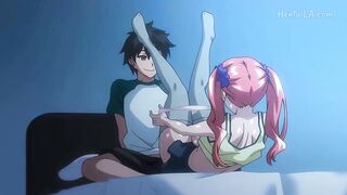 Watch this wild hentai porn with a hot babe in hot action!