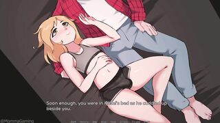 Hazelnut Latte is the ultimate femboy for shower sex, featuring in a steamy rpg game