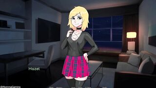 Hazelnut Latte finally gets her ass drilled in this femboy blowjob and anal rpg game - 4 image