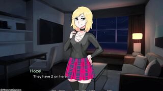Hazelnut Latte finally gets her ass drilled in this femboy blowjob and anal rpg game - 5 image