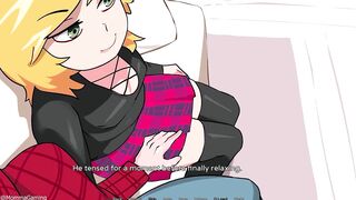 Hazelnut Latte finally gets her ass drilled in this femboy blowjob and anal rpg game - 6 image