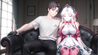 Carlotta's first time casting with big boobs and creampie action - anime hentai cosplay