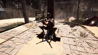 Lara Croft's ass destroyed by a massive robot cock in 3D hentai game