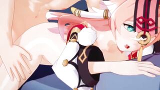 Compilation of Genshin Impact Yanfei's Genshin Impact hentai action