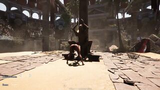 Lara's holes stuffed with cum in the ultimate hentai game - 3D hentai action with massive tits and big boobs!