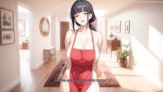 Watch as VelniDokra's wife devours her man's thick cock in the kitchen - Part 01 of the hentai game!