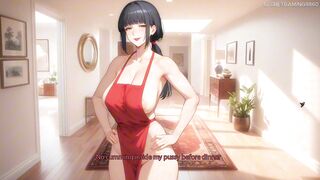 Watch as VelniDokra's wife devours her man's thick cock in the kitchen - Part 01 of the hentai game!