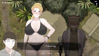 Part 1 of Arrival of the Goddess - Busty blonde goddess gets her hentai game face on in this animated hentai.