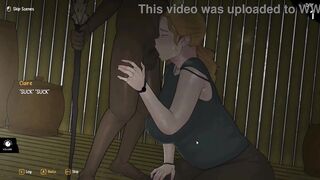 Part 1 of Arrival of the Goddess - Busty blonde goddess gets her hentai game face on in this animated hentai.