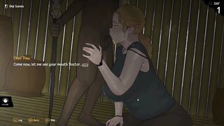Part 1 of Arrival of the Goddess - Busty blonde goddess gets her hentai game face on in this animated hentai.