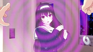 Saenai Heroine No Sodatekata gets a rough handjob from a horny gentleman