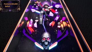 Big-titted Goth girl with feet gets a rough anal pounding in Porn Pinball!