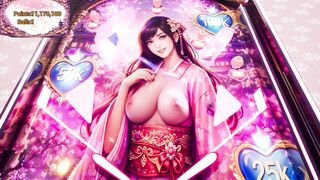 Big-titted Goth girl with feet gets a rough anal pounding in Porn Pinball!