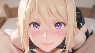 Busty Sylvia van Hossen gets caught by a guy with a massive cock and takes it in the ass like a pro! Hentai cos