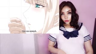 Big-titted redhead step-sister & teacher share secret love with student - Hentai Furueru Kuchibiru 04
