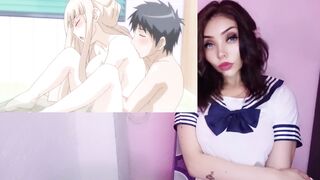 Big-titted redhead step-sister & teacher share secret love with student - Hentai Furueru Kuchibiru 04